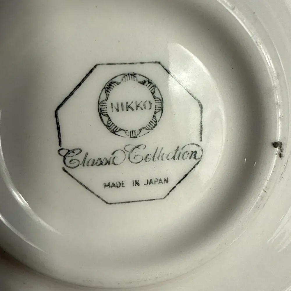 Vintage Nikko Classic Collection Daffodil Yellow Octagonal Saucer Plate